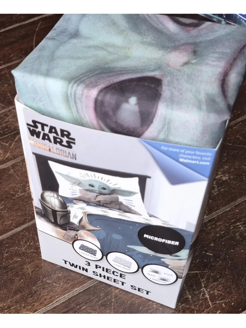 Star Wars Mandalorian Baby Yoda Twin Microfiber Sheet Set - Green, White, Black